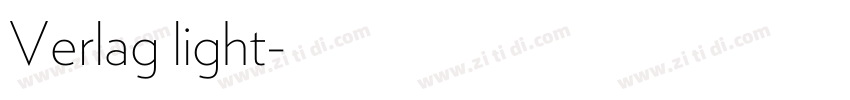 Verlag light字体转换